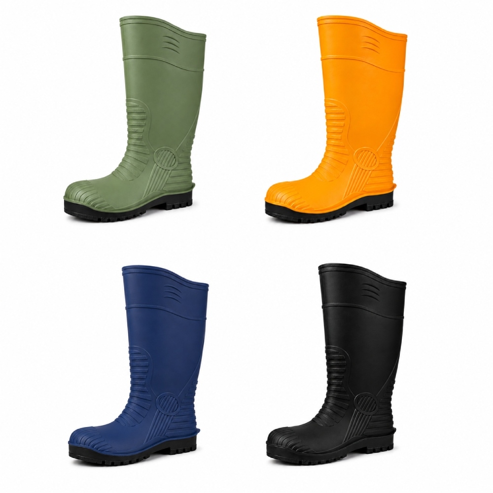 PVC Safety Work Rain Boots With Steel Toe Steel Mid-Sole 8876 (6)
