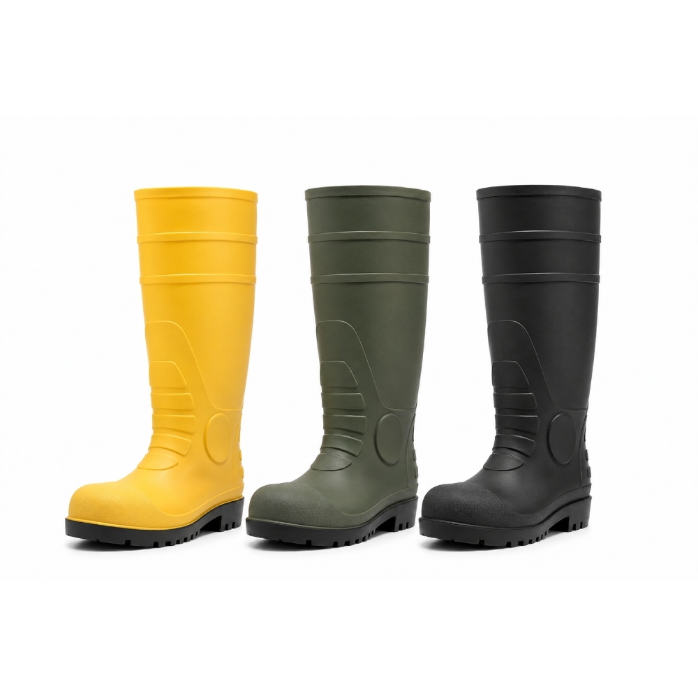 Safety Waterproof Boots Work Boots With Steel Toe Steel Mid-Sole 8701 (4)